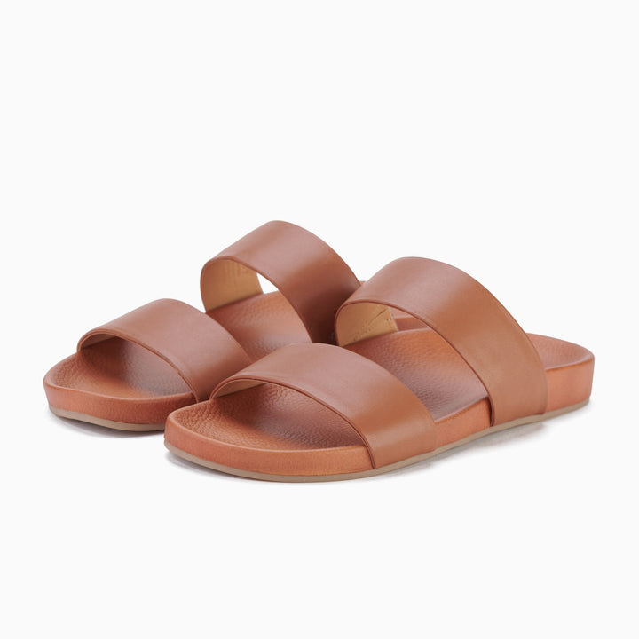 Rollie Tide Strap Sandal - Cognac Shoes Rollie
