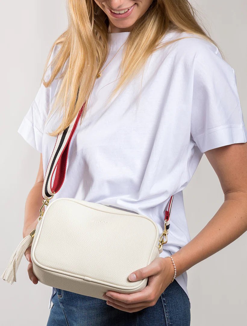 Ruby Crossbody Bag - Ecru Handbags zjoosh