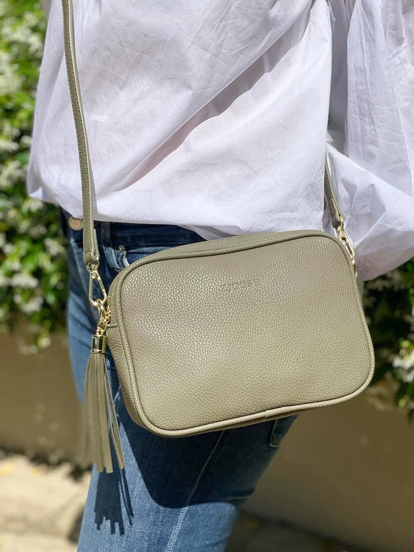 Ruby Crossbody Bag - Khaki Handbags zjoosh