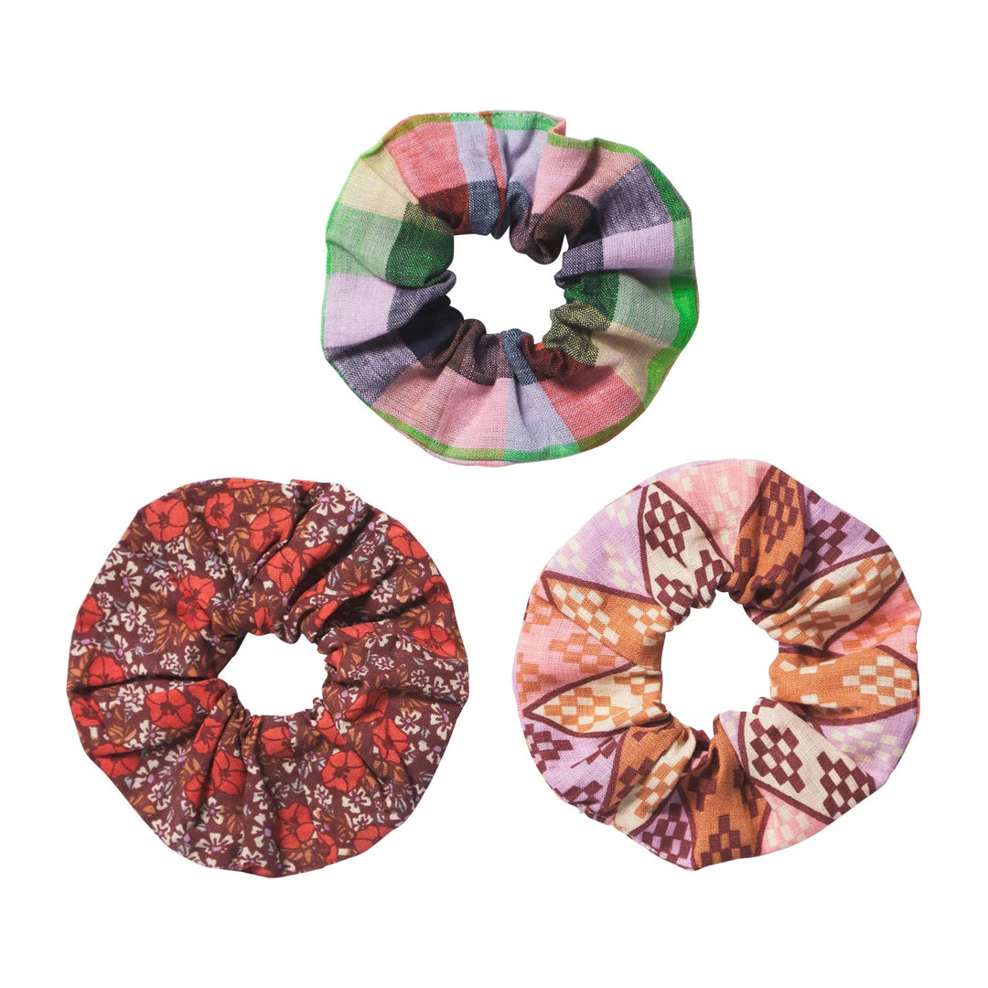 Sage & Clare Florentine hair Scrunchie - Set of 3 hair accessories Sage & Clare