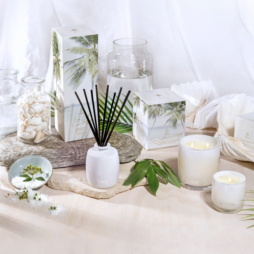 Scented Soy Candle - Summer Holiday Sea Salt & Lemon Myrtle Candles Urban Rituelle