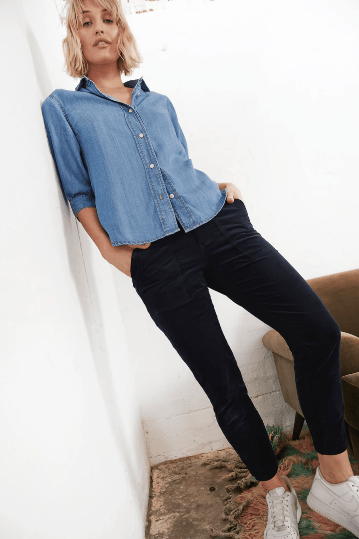 SOHO Navy Cord JEANS Kireina