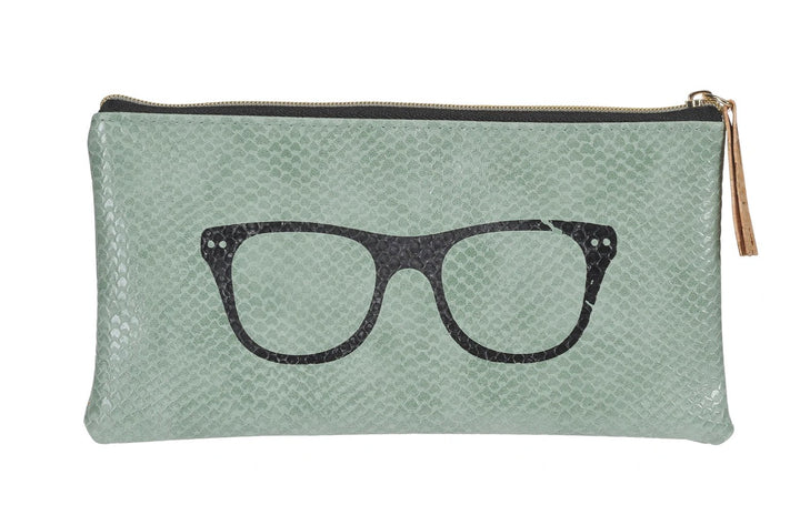 Sunglasses Case - Snakeskin Pouch Sunglasses and Glasses Sticks and Sparrow