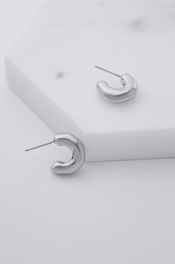 Tiana hoop earing Silver earings Zafino Jewellery